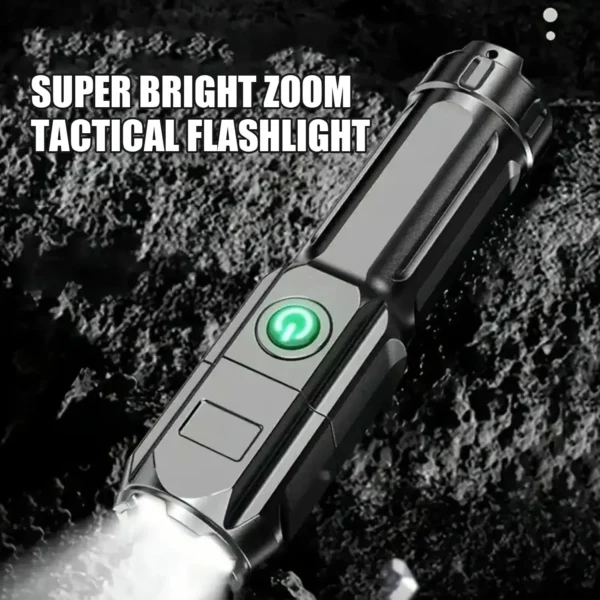 High Power Camping Flashlight Led Fishing Searchlight Usb Rechargeable Flashlight Outdoor Waterproof Tactical Hunting Flashlight - Image 2