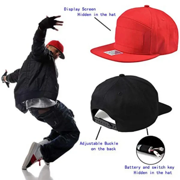 Wireless Bluetooth-compatible Led Baseball Cap Multilanguage - Image 2