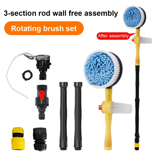 Microfiber Nylon Towel Car Brush 360 Degree Spin - Image 5