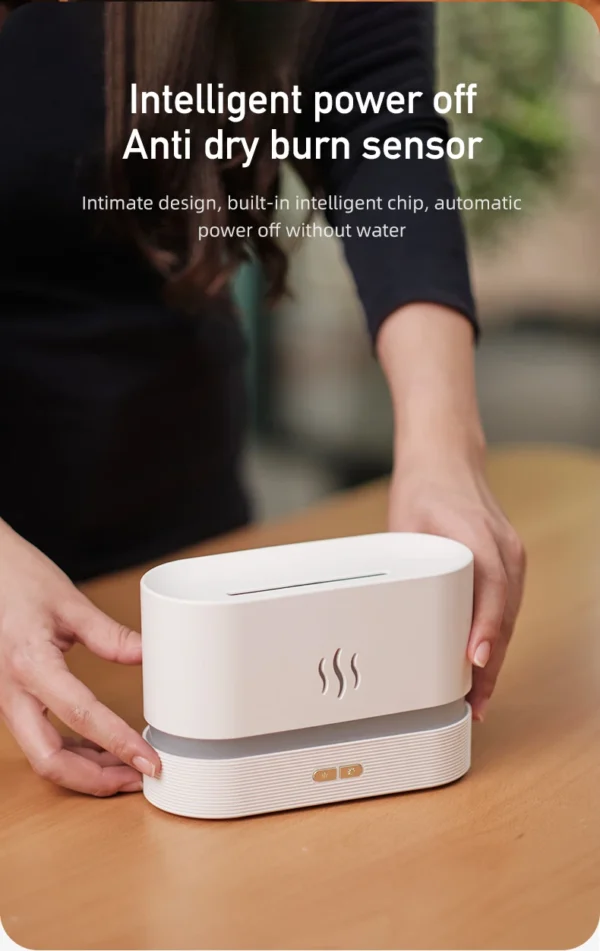 Aroma diffuser Air humidifier Ultrasonic cold [seven color flame lamp] - Image 6