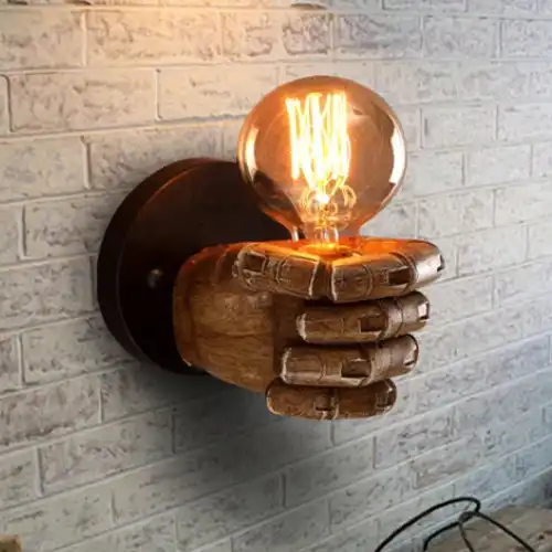 hand wall lamp