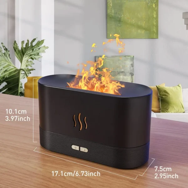 Aroma diffuser Air humidifier Ultrasonic cold [seven color flame lamp] - Image 11