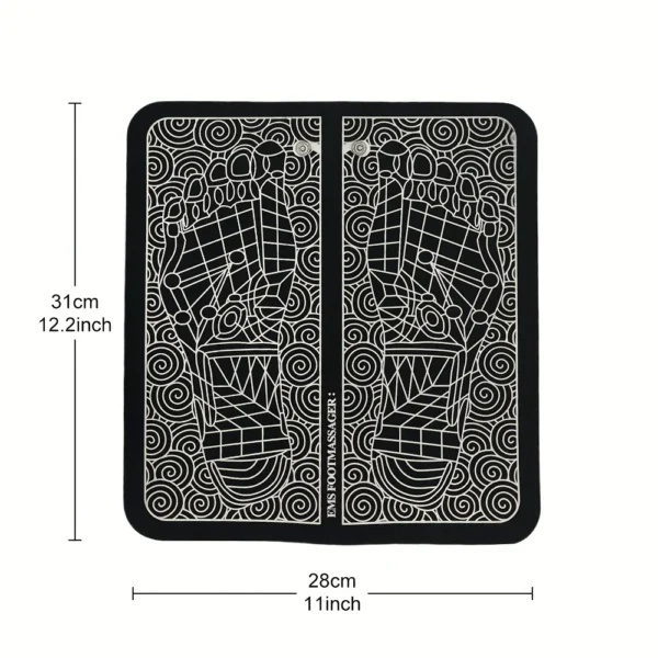 Rira Electric Foot Massage Pad USB Rechargeable |8 Modes 19 Level - Image 7