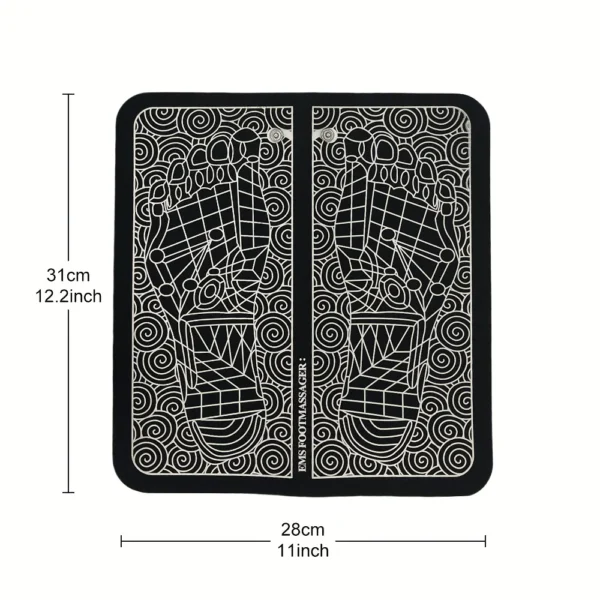 Rira Electric Foot Massage Pad USB Rechargeable |8 Modes 19 Level - Image 8