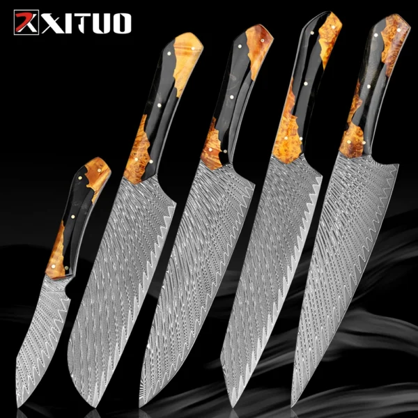 Handmade Damascus Steel Kitchen Knife